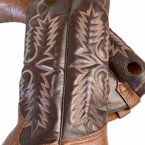 Vintage Texas Brand Boots Genuine Leather 11 1/2 - Picture 6 of 16